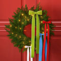 Greenery Christmas Wreath with Bows, Multicolor, 24", by Holiday Time
