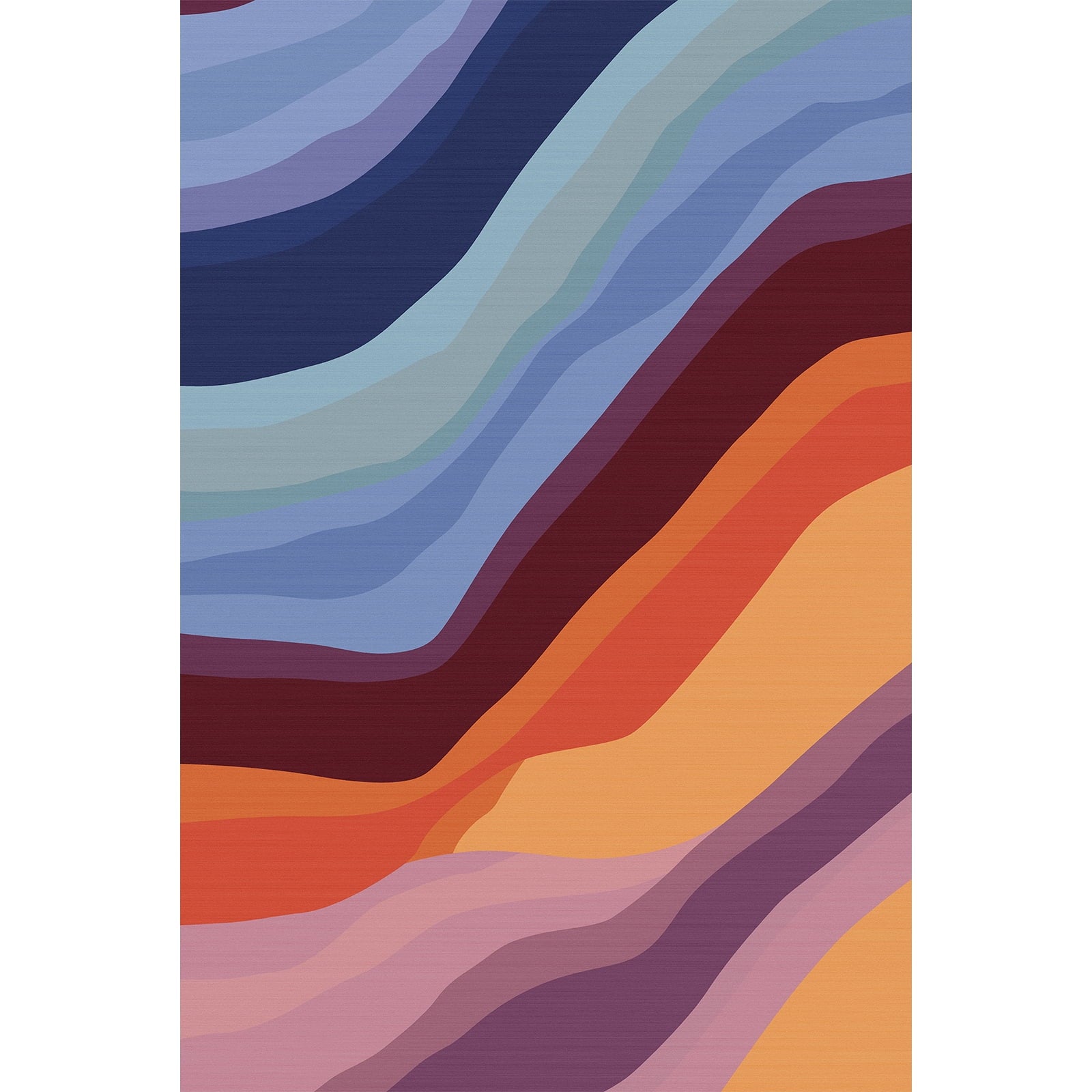 Pentantan Rainbow Line-Inspired Area Rug, 5'x7' Colorful Machine Washable Carpet, Perfect for Living Room, Sofa, Bedroom Decor