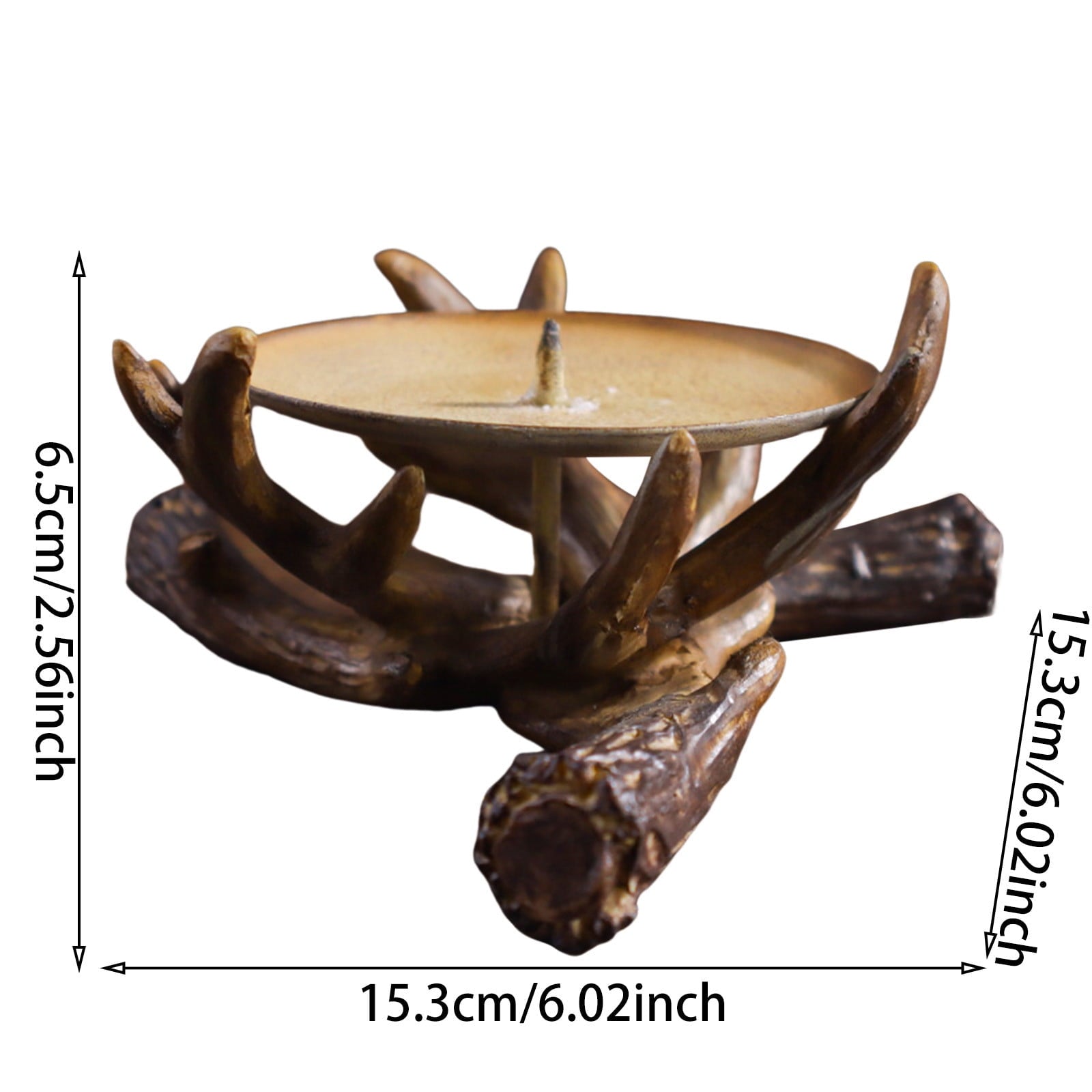 Clearance Sale! Statue Mural Sculpture Sculpture Candle Stand Polyresin Craft Home Decoration Ornaments Candles Holders Practical Home Decor 6.0" X 6.0" X 2.6"