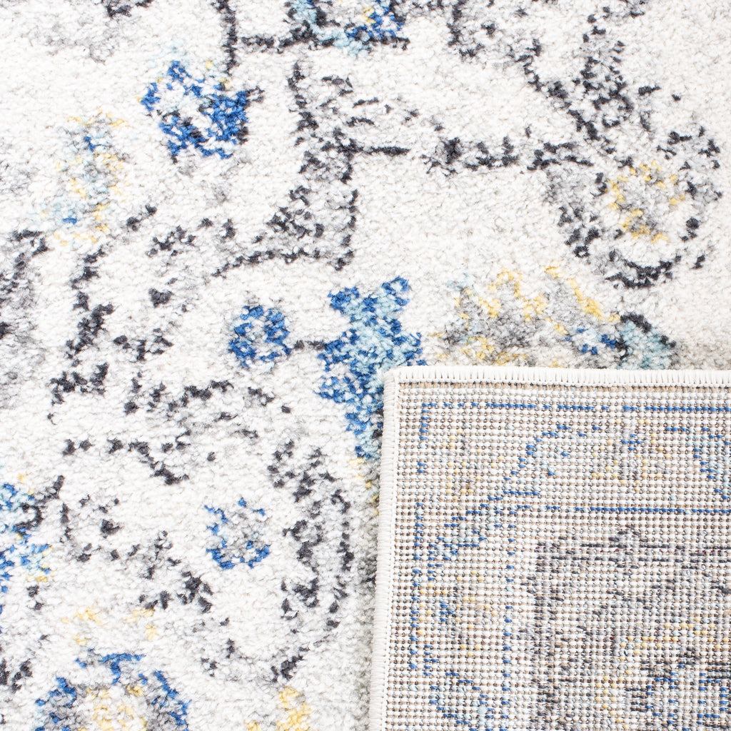 SAFAVIEH Madison Katina Oriental Area Rug, Grey/Ivory, 6'7" x 9'2"