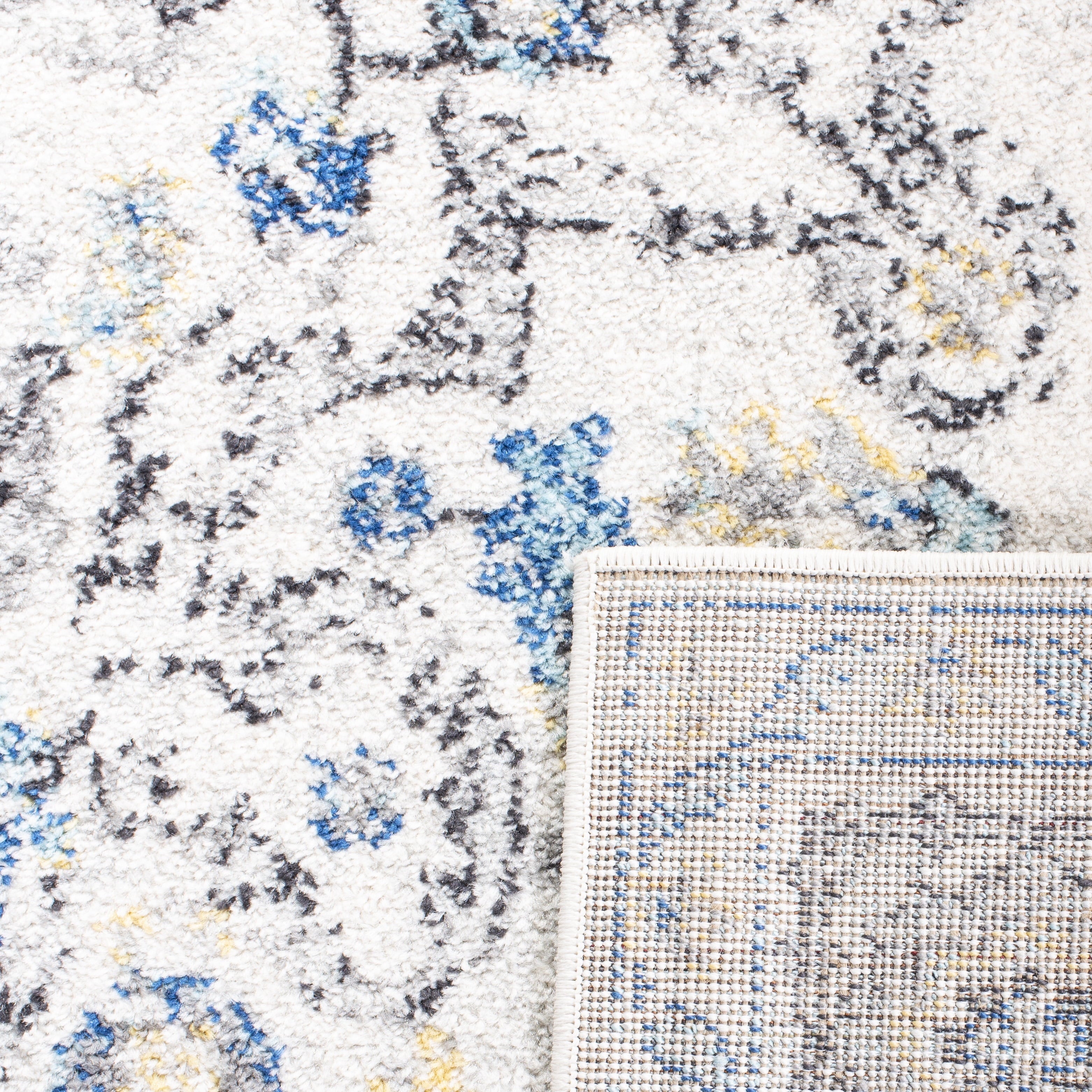 SAFAVIEH Madison Katina Oriental Area Rug, Grey/Ivory, 6'7" x 9'2"