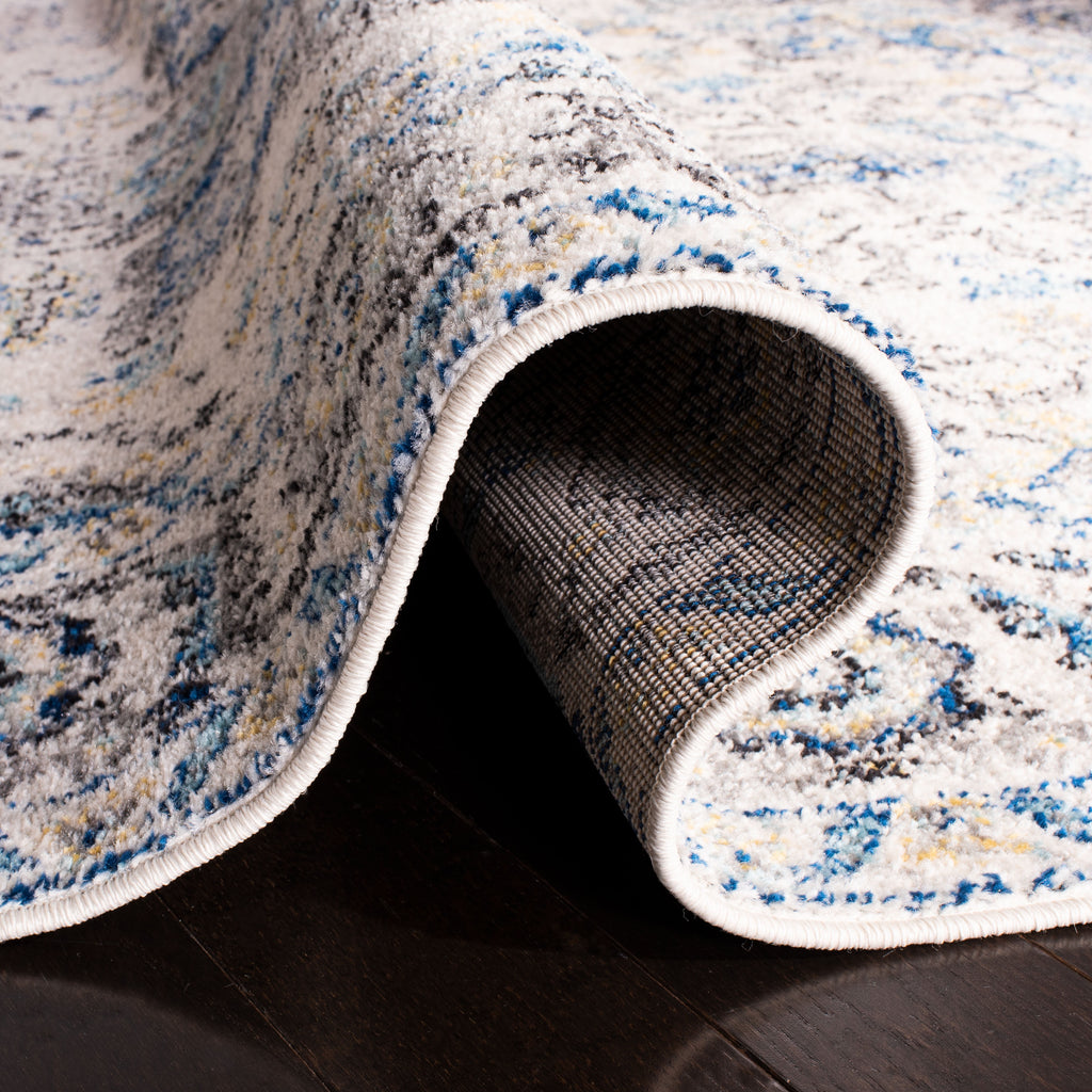 SAFAVIEH Madison Katina Oriental Area Rug, Grey/Ivory, 6'7" x 9'2"