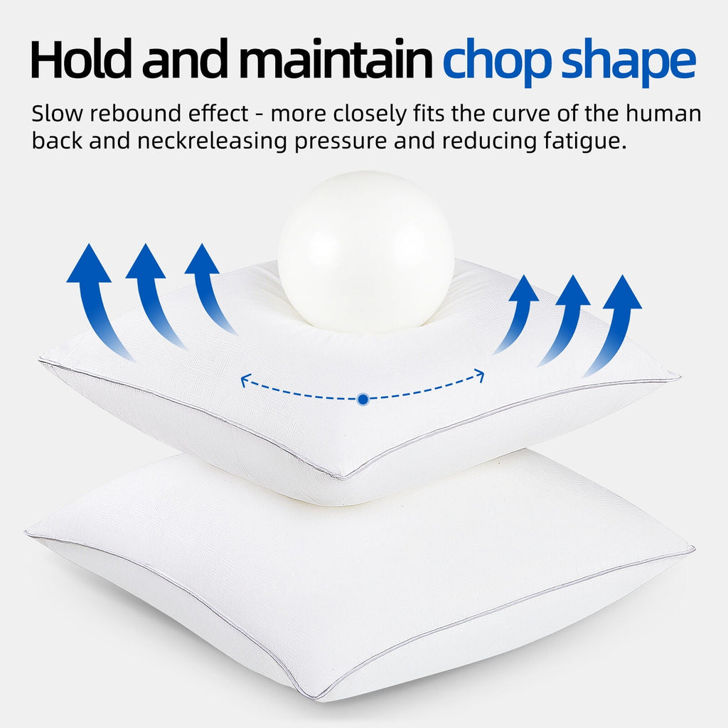 COOKEY 20 x 20 Throw Pillow Inserts(Set of 4),Indoor White Square Decorative Pillows for Couch & Bed