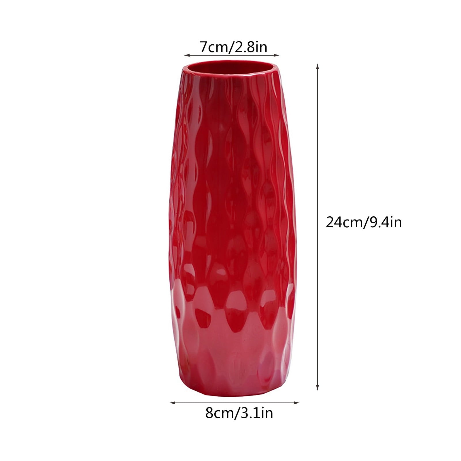 Clearance!aoksee Home Decorations, Plastic Vase 9.4 Inch For Flower Vase Decorative Vase Vase For Flowers Modern Vase For Home Decor Bouquet Shelf Weddings, Room Decor