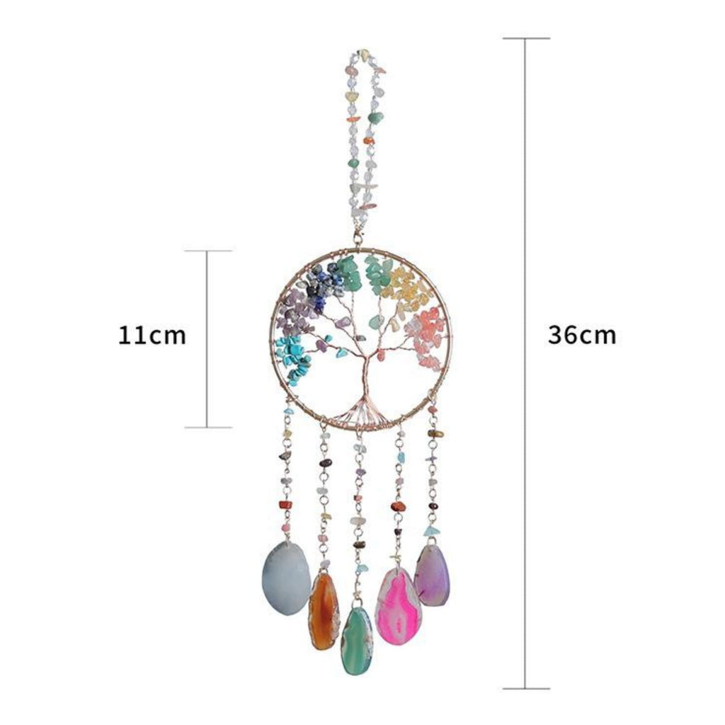 2Pcs Clearance Sale! Bohemian Dreamcatcher Wall Hanging Handmade Light Tree Decoration For Home Bedroom Hangs Practical Home Decor 14.2"