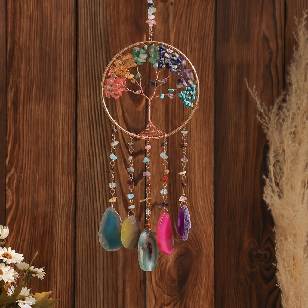 2Pcs Clearance Sale! Bohemian Dreamcatcher Wall Hanging Handmade Light Tree Decoration For Home Bedroom Hangs Practical Home Decor 14.2"