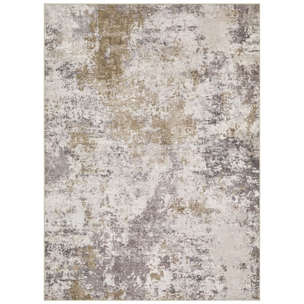 UERMEI 9'x12' Large Area Rugs for Living Room, Washable Non-slip Soft Indoor Modern Abstract Rug for Bedroom Dining Room Office Home Decor Carpet,Brown