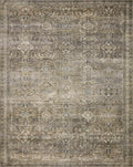 Loloi Layla LAY-13 Printed Antique / Moss Oriental Area Rug 2'-0" x 5'-0"