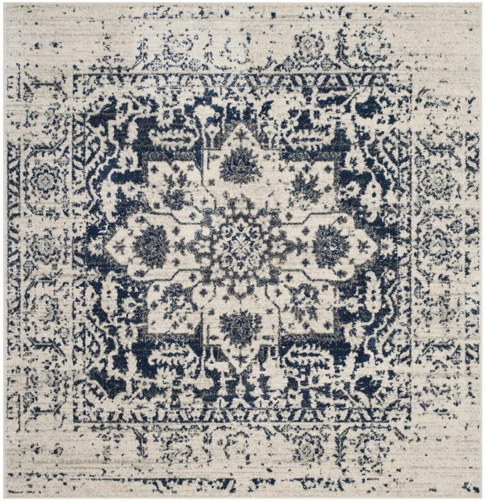 SAFAVIEH Madison Katina Oriental Area Rug, Grey/Ivory, 6'7" x 9'2"
