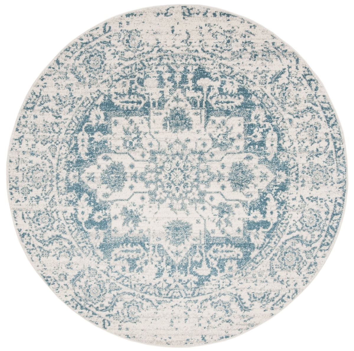 SAFAVIEH Madison Katina Oriental Area Rug, Grey/Ivory, 6'7" x 9'2"