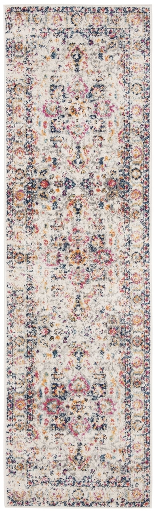SAFAVIEH Madison Katina Oriental Area Rug, Grey/Ivory, 6'7" x 9'2"