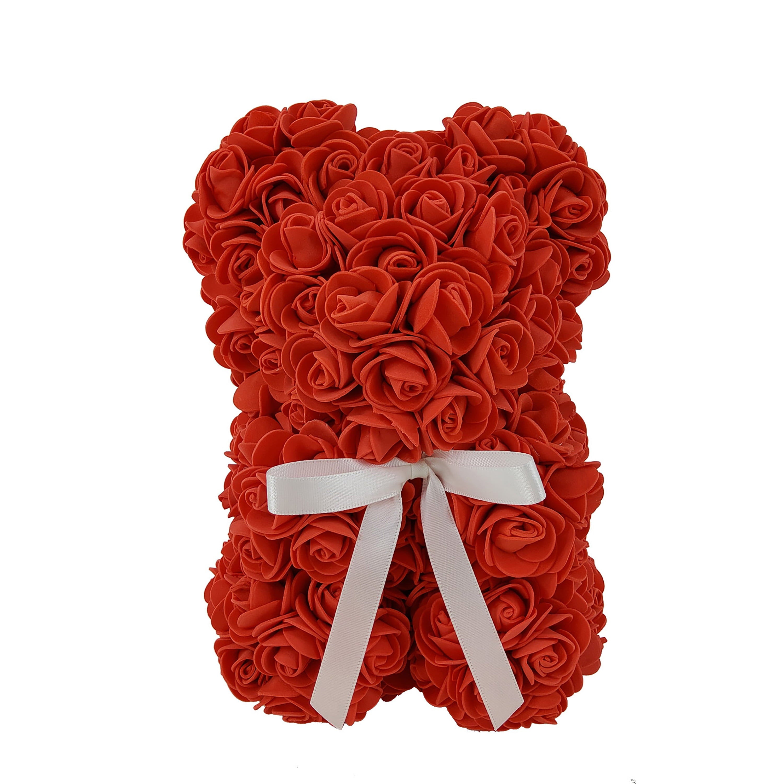 Way To Celebrate 9.25" Red Artificial Rose Bear Valentine's Day Gift