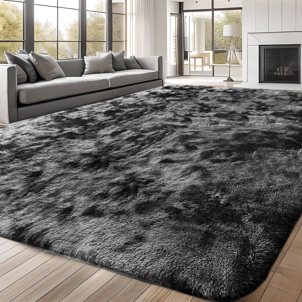 UNTIMATY 8ft x 10ft Area Rug, Soft Fluffy Area Rugs for Living Room Bedroom Kids Room Decor Carpet, Light Gray