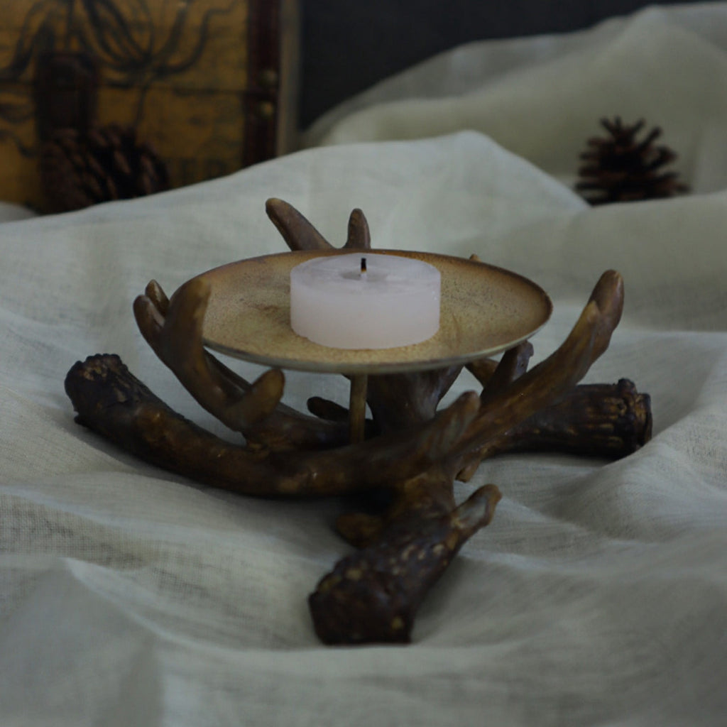 Clearance Sale! Statue Mural Sculpture Sculpture Candle Stand Polyresin Craft Home Decoration Ornaments Candles Holders Practical Home Decor 6.0" X 6.0" X 2.6"