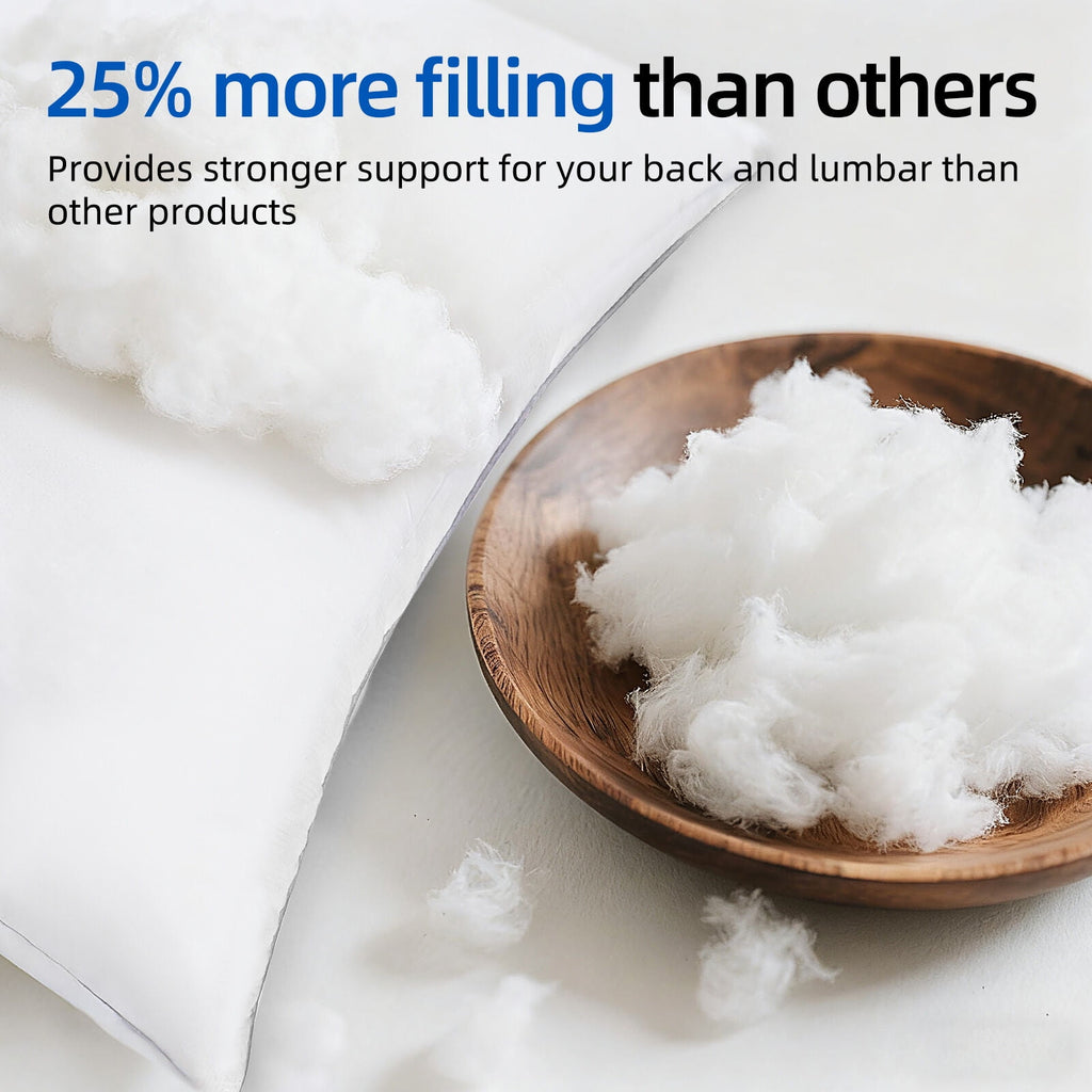 COOKEY 20 x 20 Throw Pillow Inserts(Set of 4),Indoor White Square Decorative Pillows for Couch & Bed