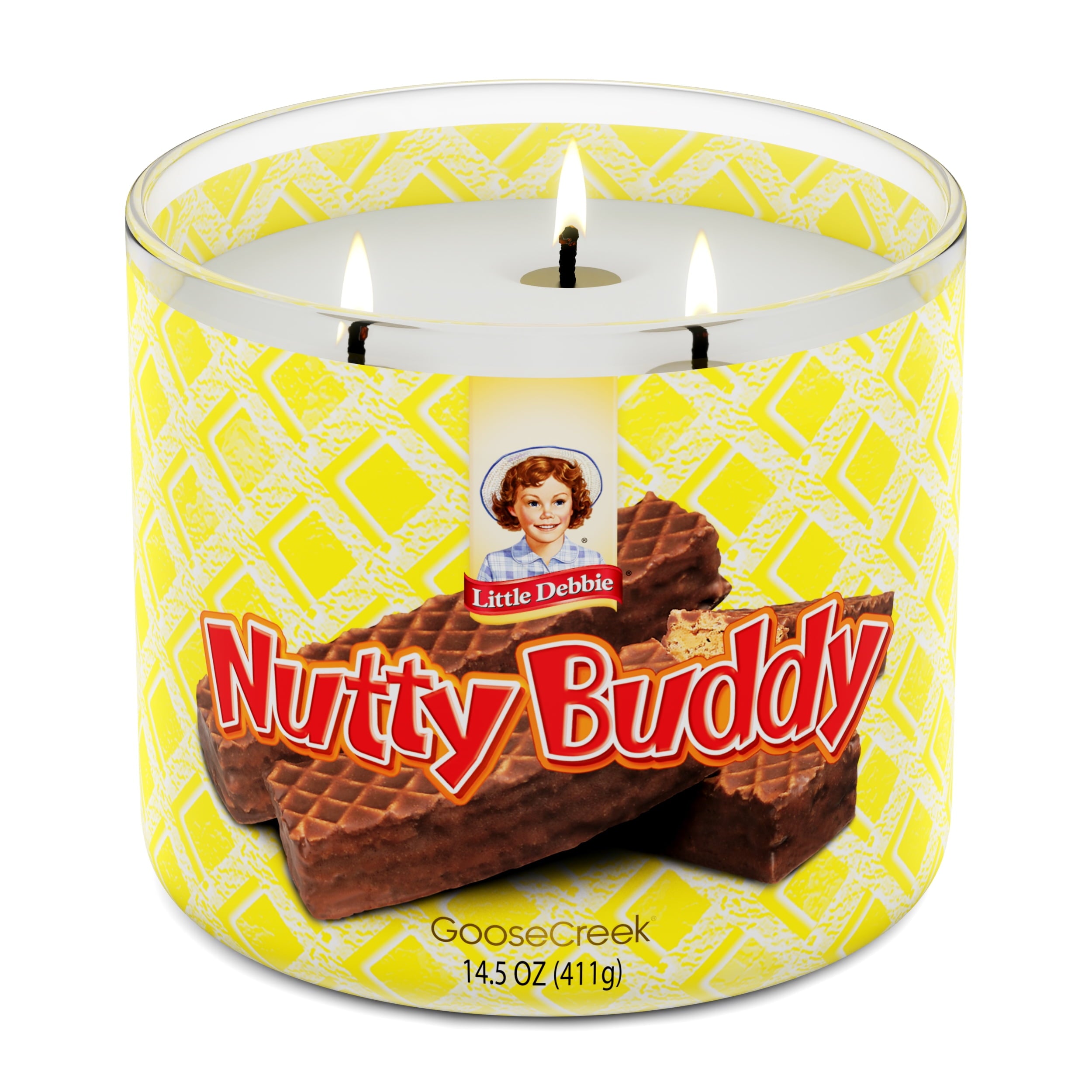 Goose Creek 3-Wick Little Debbie Nutty Buddy Scented Jar Candle, 14.5oz.