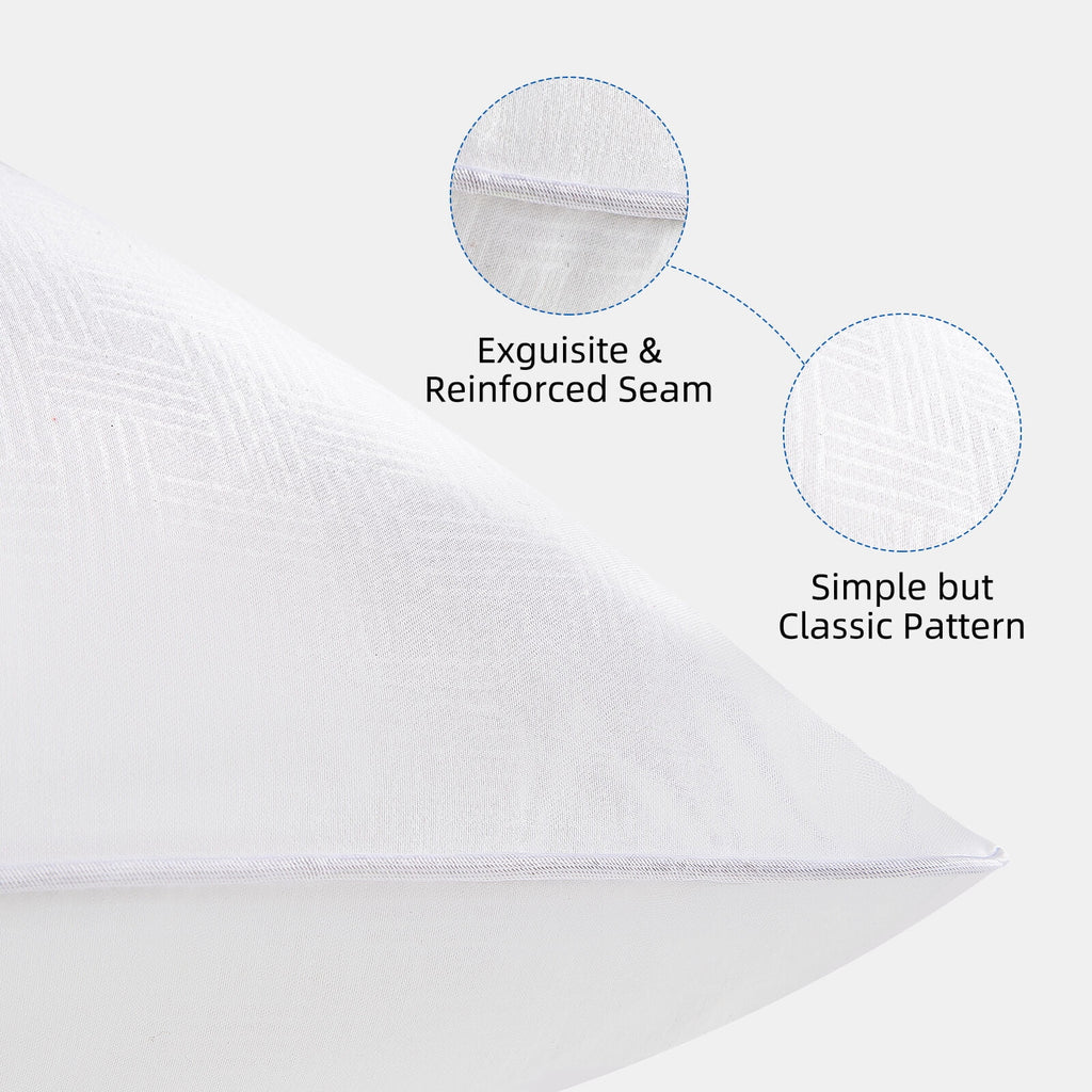 COOKEY 20 x 20 Throw Pillow Inserts(Set of 4),Indoor White Square Decorative Pillows for Couch & Bed