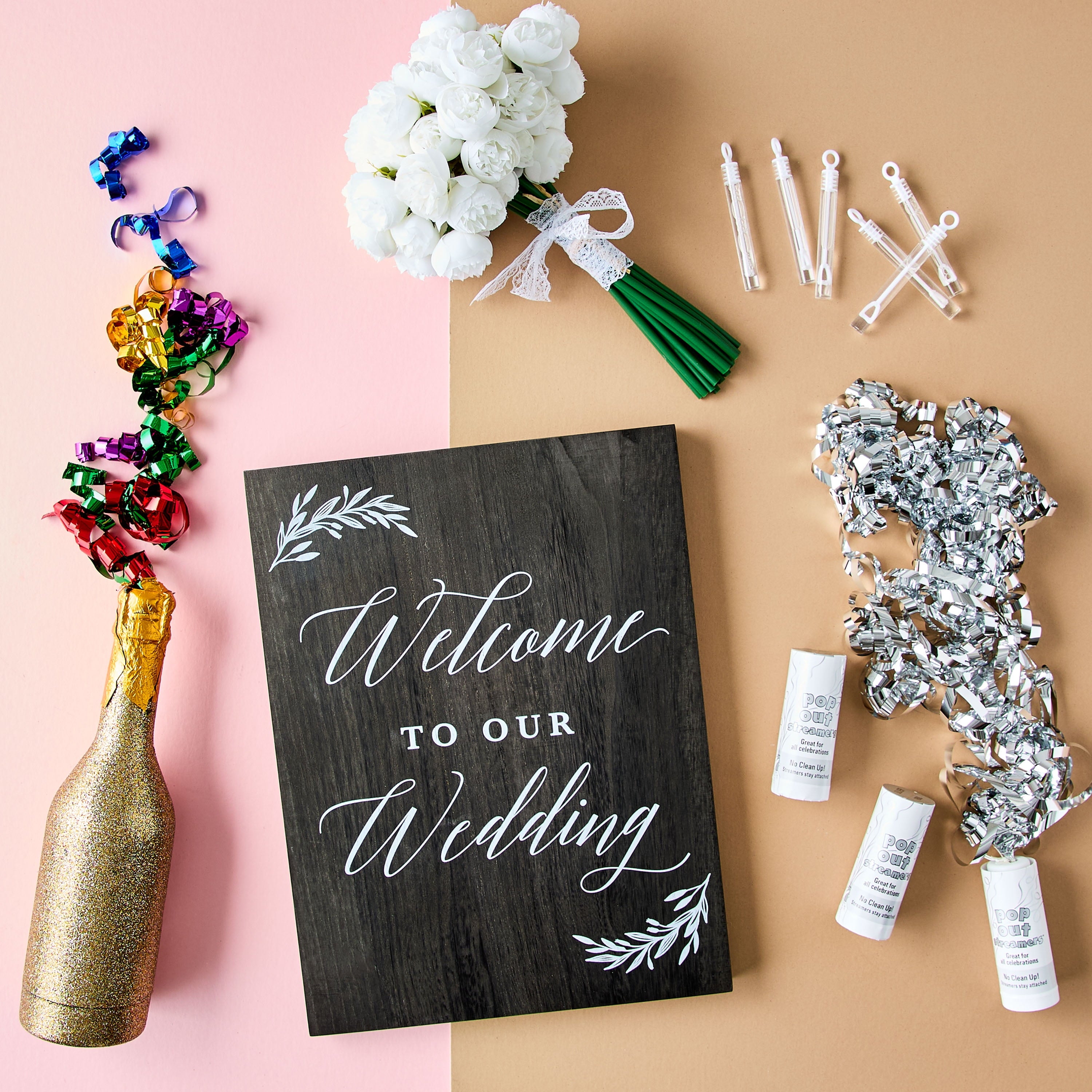 Welcome to Our Wedding Sign, 12" x 16", by Way To Celebrate
